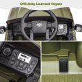 Ride On Kids Truck Car, Segmart Licensed Toyota Tacoma 12 Volt Electric 4 Tries Vehicle with Remote Control, 2 Speeds, 2 LED Headlights, Brakes and Gas Pedal, AUX, Grey, SS2650