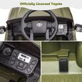 Ride On Kids Truck Car, Segmart Licensed Toyota Tacoma 12 Volt Electric 4 Trie Vehicle with Remote Control, 2 Speeds, 2 LED Headlights, Brakes and Gas Pedal, AUX, Black, SS2610