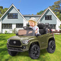 Ride On Kids Truck Car, Segmart Licensed Toyota Tacoma 12 Volt Electric 4 Trie Vehicle with Remote Control, 2 Speeds, 2 LED Headlights, Brakes and Gas Pedal, AUX, Blue, SS2630