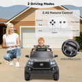 Ride On Kids Truck Car, Segmart Licensed Toyota Tacoma 12 Volt Electric 4 Tries Vehicle with Remote Control, 2 Speeds, 2 LED Headlights, Brakes and Gas Pedal, AUX, Grey, SS2650