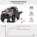 Ride On Kids Truck Car, Segmart Licensed Toyota Tacoma 12 Volt Electric 4 Trie Vehicle with Remote Control, 2 Speeds, 2 LED Headlights, Brakes and Gas Pedal, AUX, Black, SS2610