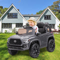 Ride On Kids Truck Car, Segmart Licensed Toyota Tacoma 12 Volt Electric 4 Tries Vehicle with Remote Control, 2 Speeds, 2 LED Headlights, Brakes and Gas Pedal, AUX, White, SS2600