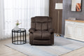Lift Recliner, Electric Power Lounge Single Sofa for Elderly and Disabled, Heavy Duty Reclining Chair with Remote Control, Plush Fabric Sofa Living Room Chair with Overstuffed Design, Coffee, SS438