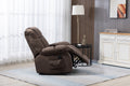 Lift Recliner, Electric Power Lounge Single Sofa for Elderly and Disabled, Heavy Duty Reclining Chair with Remote Control, Plush Fabric Sofa Living Room Chair with Overstuffed Design, Coffee, SS438