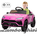 Electric Cars for Kids to Ride, 12V Realistic Lamborghini Kid Electric Ride on Car with Remote Control and MP3 Player, Kids Electric Vehicle with LED Light, Radio, Birthday Gift for Kids, Green, S7826