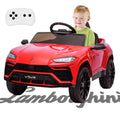 Electric Cars for Kids to Ride, 12V Realistic Lamborghini Kid Electric Ride on Car with Remote Control and MP3 Player, Kids Electric Vehicle with LED Light, Radio, Birthday Gift for Kids, Green, S7826
