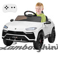 Electric Cars for Kids to Ride, 12V Realistic Lamborghini Kid Electric Ride on Car with Remote Control and MP3 Player, Kids Electric Vehicle with LED Light, Radio, Birthday Gift for Kids, Green, S7826