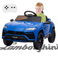 Electric Cars for Kids to Ride, 12V Realistic Lamborghini Kid Electric Ride on Car with Remote Control and MP3 Player, Kids Electric Vehicle with LED Light, Radio, Birthday Gift for Kids, Red, S7806