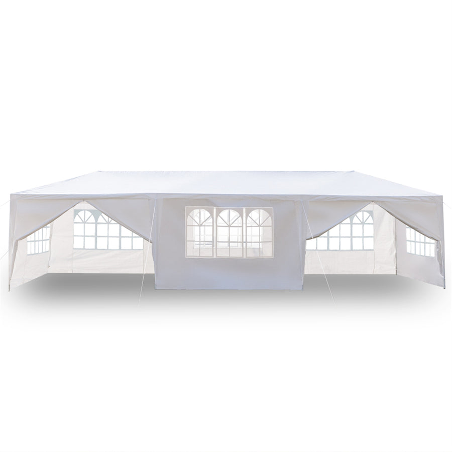 Clearance! Patio Canopy Tent for Outside, 10' x 30' Heavy Duty Outdoor Party Wedding Canopy with 8 Side Walls, Portable Gazebo BBQ Shelter Canopy for Catering Garden Beach Camping, L1326