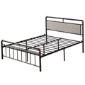 Queen Size Bed Frame with Headboard, Metal Bed Frame with Metal Slat Support, Queen Platform Bed Frame for Adults Kids, Queen Bed Frame No Box Spring Needed, 83"Lx61"Wx40.83"H, Max Hold 661LBS, L