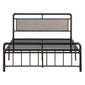 Queen Size Bed Frame with Headboard, Metal Bed Frame with Metal Slat Support, Queen Platform Bed Frame for Adults Kids, Queen Bed Frame No Box Spring Needed, 83"Lx61"Wx40.83"H, Max Hold 661LBS, L