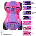 Kids ATV Quad Ride-On Car Toy, Rechargeable 12V Ride on Cars, Electric Battery-Powered ATV Ride On Car Toy, Pink Ride On Toys for Boys Girls Ages 3-5, 2 Speeds, LED Lights, MP3 Music, L5345