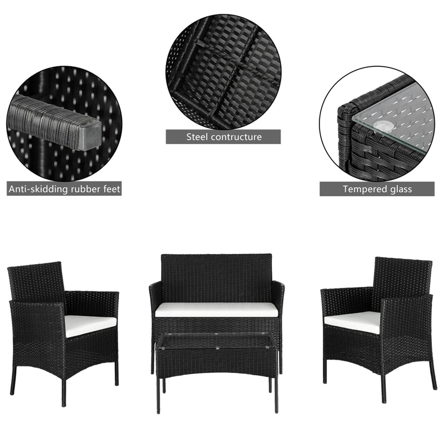 Upgrade 4 Piece Outdoor Patio Furniture Set