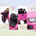 Ride On Kids Truck Car, Segmart Licensed Toyota Tacoma 12 Volt Electric 4 Tries Vehicle with Remote Control, 2 Speeds, 2 LED Headlights, Brakes and Gas Pedal, AUX, Pink, SS2620