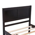 Twin Wood Bed Frame, Kids Platform Twin Bed with 2 Storage Drawers and Headboard, Platform Bed Frame Mattress Foundation with Wood Slat Support for Kids, Teens, White, SS954