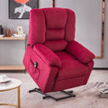 Electric Power Lift Recliner, Heavy Duty 350lbs Classic Velvet Sofa Chair for Elderly, Ergonomic Lounge Sofa with 5 Vibration Massage Modes and Heated Function, 3 Positions Lift, Dark Green, SS1827
