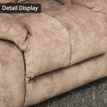 Lift Recliner, Electric Power Lounge Single Sofa for Elderly and Disabled, Heavy Duty Reclining Chair with Remote Control, Plush Fabric Sofa Living Room Chair with Overstuffed Design, Camel, SS428