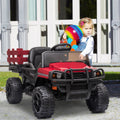 Kids Ride on UTV, 12V Backyard Truck Cars with Back Trailer and Remote Control, S9235