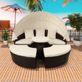 Outdoor Patio Sectional Round Daybed