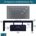 TV Console Table with Storage, SEGMART Modern Black TV Stand with LED Lights, High Gloss TV Console Cabinet with Drawers, Home Media Entertainment Center for Living Room, 51"x13.7"x17.7", LL284