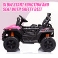 Ride on Car with Remote Control, 12V Battery Powered Kids Off-Road UTV with Suspension, Electric Vehicles for Boys Girls, Ride on Truck with LED Lights, MP3/USB Port, Radio, LL845