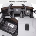 Ride On Kids Truck Car, Segmart Licensed Toyota Tacoma 12 Volt Electric 4 Tries Vehicle with Remote Control, 2 Speeds, 2 LED Headlights, Brakes and Gas Pedal, AUX, Grey, SS2650