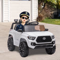 Ride On Kids Truck Car, Segmart Licensed Toyota Tacoma 12 Volt Electric 4 Trie Vehicle with Remote Control, 2 Speeds, 2 LED Headlights, Brakes and Gas Pedal, AUX, Blue, SS2630