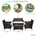 4 Piece Patio Conversation Set