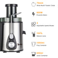 1L 3 Speed Juicer Machine, Juice Extractor with Big Mouth 3” Feed Chute, 304 Stainless-steel Filter, High Juice Yield, Easy to Clean & BPA-Free, 700W, Anti-drip, Dishwasher Safe, B150