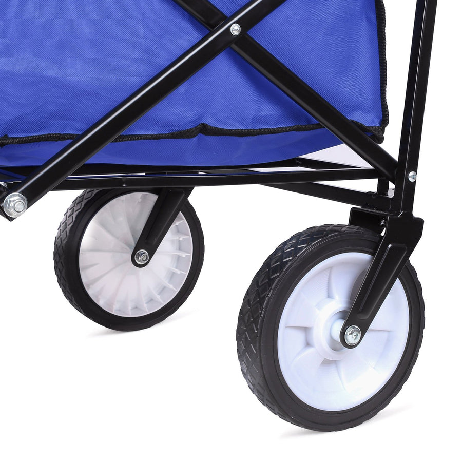 Segmart Folding Collapsible Outdoor Blue Wagon, L