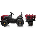 Power Tries Kids Ride on Car Toy, SEGMART 12V Ride-On Agricultural Vehicle with Trailer, Boys & Girls Kid Tractor with Charger, 2 Speeds, Music, Birthday Gift for 1-5 Boys & Girls, Red, SS026