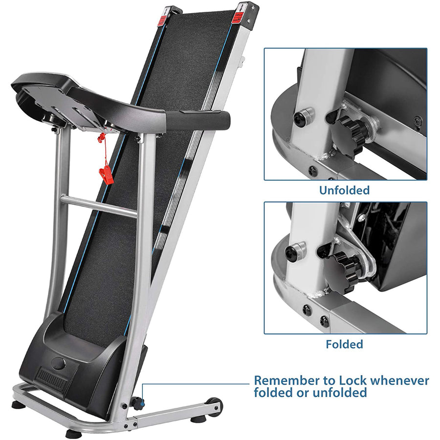 Clearance! Folding Treadmill for Home, Electric Fitness Exercise Equipment Easy Assembly, Large Running Surface, Smart Digital Motorized Running Machine for Running & Walking, I7180