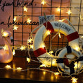 LED Star String Lights, 19.68FT 40LED String Lights Indoor/Outdoor Waterproof Decorative Light, Battery Operated Fairy String Lights for Bedroom, Garden, Christmas Tree, Wedding, Warm White, L
