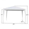 Outdoor Party Tent with 3 Side Walls, 10' x 10' White Backyard Tent for Outside, 2021 Upgraded Patio Gazebo Sunshade Shelter, Outdoor Wedding Canopy Tent for Parties Garden Pool, I7412