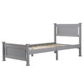 Bed Frame with Headboard, SEGMART Twin Size Bed Frame for Adults Teens Kids, Platform Bed Frame with Wood Slat Support, Solid Wood Bed Frame, Twin Bed Frame No Box Spring Need,78.7"Lx42"W, Gray, H2273
