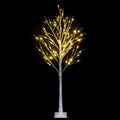 SEGMART 3 Pack LED Birch Tree, 4FT 5FT 6FT White Birch Tree Set, Artificial Christmas Tree Combo Kit for Christmas Thanksgiving Party Wedding Decor, White Xmas Tree Lights for Outdoor and Indoor Use