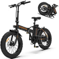 Foldable Electric Bike for Adults, SEGMART Mini Electirc Bicycle, 20" x 4.0 Fat Tire Pocket Bikes for Men with 36V 13Ah Battery | 7 Speed SHIMANO Kit | 500W Motor (UL Certified)