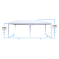 Pop Up Canopy Tent with 4 Sidewalls, 10 x 20 ft Portable Shade Instant Folding Canopy with Carry Bag, Adjustable Folding Gazebo Tent for Sunshade, Waterproof Outdoor Tent for Patio Wedding Beach