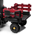Power Tries Kids Ride on Car Toy, SEGMART 12V Ride-On Agricultural Vehicle with Trailer, Boys & Girls Kid Tractor with Charger, 2 Speeds, Music, Birthday Gift for 1-5 Boys & Girls, Red, SS026