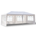 Canopy Party Tent for Outside, 10' x 20' Patio Gazebo Tent with 4 SideWalls, SEGMART Upgraded White Outdoor Party Wedding Tent, White Backyard Tent for Catering Garden Beach Camping, L254