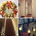 LED Globe String Lights, 9.84FT 20LED Ball String Lights Indoor/Outdoor Decorative Light, Battery Powered Christmas Starry Fairy String Lights for Bedroom, Kids Room, Dorm, Garden, Party, I0966