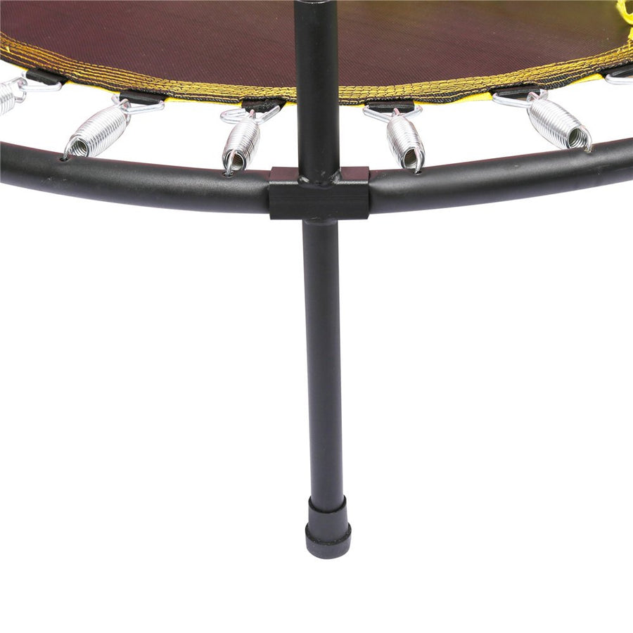 Kids Outdoor Mini Trampoline, 48" Yellow Portable Small Toddler Trampoline with Safety Net, Durable and Safe Rebounder Trampoline for Kid Exercise & Play Indoor or Outdoor, L091