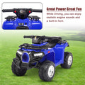 6V Electric Kids Ride-On Car ATV, Electric 4-Wheeler ATV Quad, Single Drive Ride on Car Toy with LED Lights, Music Board, Horn, Motorized Cars for 3-5 Years Kids, K2271