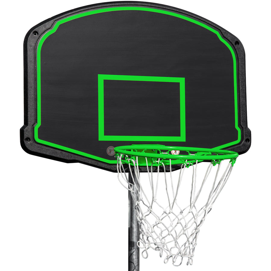 16ft Trampoline with Enclosure, New Upgraded Kids Outdoor Trampoline with Basketball Hoop and Ladder, Heavy-Duty Round Trampoline for Indoor or Outdoor Backyard, Capacity 330lbs, L4736