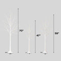 4/5/6 Feet Pre-Lit Christmas Tree with Lights, SEGMART 3 Piece LED Birch Christmas Tree, Lighted Tree and Branches Christmas Ornament for Festival, Wedding, Party, Indoor Outdoor Home Decoration, L378