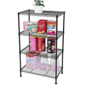 Garage Shelving Units and Storage, SEGMART Storage Shelves for Garage Storage Racks and Shelving, Adjustable 4 Tier Shelf Rack Heavy-Duty Metal Shelves for Storage Kitchen Bathroom, Black, H1644