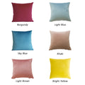 Throw Pillows Covers 2 Pack, SEGMART Premium Velvet Sofa Pillowcase Square Decorative Pillows, Cushion Cases Pillowcases for Couch Bedroom Car Decoration, 18'' x 18'', Sky Blue, S14892