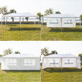 Backyard Tent for Outside, 10' x 20' Canopy Tent with 4 Side Walls, Upgraded White Party Wedding Tent, Waterproof Patio Gazebo Tent BBQ Shelter Pavilion for Parties Garden Pool, LL219
