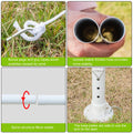 Segmart 10' x 10' White Event Outdoor Canopy with Spiral Tubes