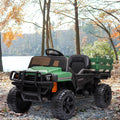 RIDE ON CARS WITH TRAILER 12V KIDS RIDE ON TRUCK KIDS CARS WITH REMOTE CONTROL BATTERY POWERED TOY TRACTOR WITH TRAIL